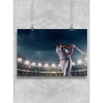 thumbnail image 1 of Baseball Player In Game. Poster -Image by Shutterstock, 1 of 2
