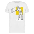 thumbnail image 1 of Baseball Player In Pose T-Shirt Men -Image by Shutterstock, Male Medium, 1 of 2