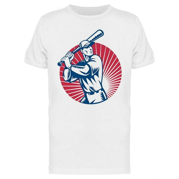 . Baseball Player Inside T-Shirt Men -Image by Shutterstock, Male Large