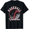thumbnail image 1 of Baseball Player Matching Family Baseball Grandma T-Shirt, 1 of 5