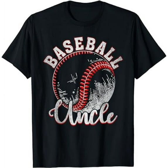 Baseball Player Matching Family Baseball Uncle T-Shirt