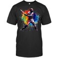 Baseball Player Paint Splash Baseball T Shirt