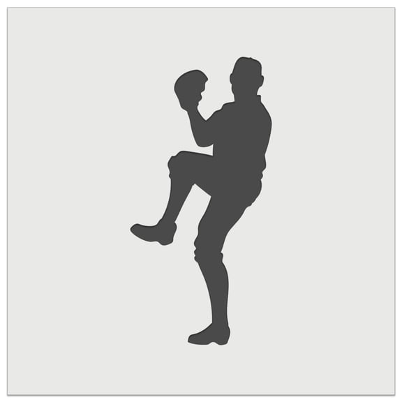 Baseball Player Pitcher Winding Up DIY Cookie Wall Craft Stencil - 4.5 Inch