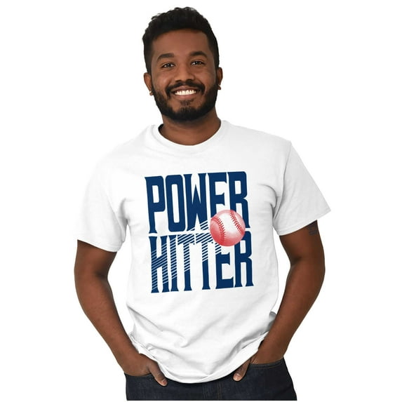 Baseball Player Power Hitter Fan Men's Graphic T Shirt Tees Brisco Brands M