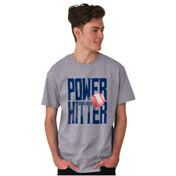 Baseball Player Power Hitter Fan Men's Graphic T Shirt Tees Brisco Brands S
