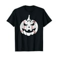 thumbnail image 1 of Baseball Player Scary Pumpkin Vintage Costume Halloween T-Shirt, 1 of 5