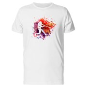 Baseball Player Swingin Paint T-Shirt Men -Image by Shutterstock, Male Small