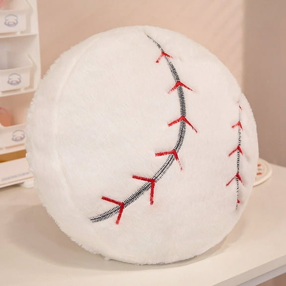 WYZCTTD Baseball Plush, 13.7 inch Baseball Pillow Soft Fluffy Football Stuffed Plushies Toy