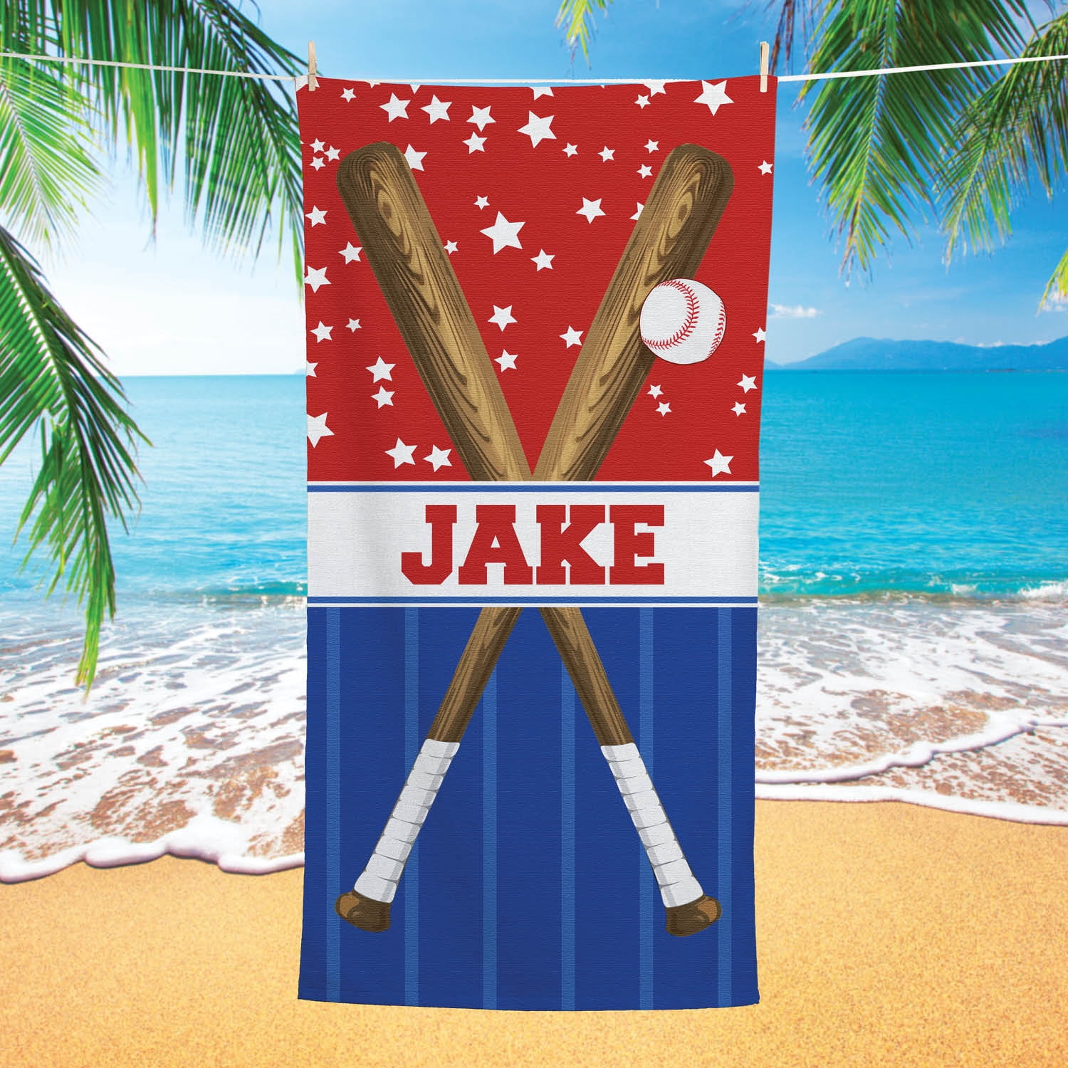 Baseball Plush Beach Towel