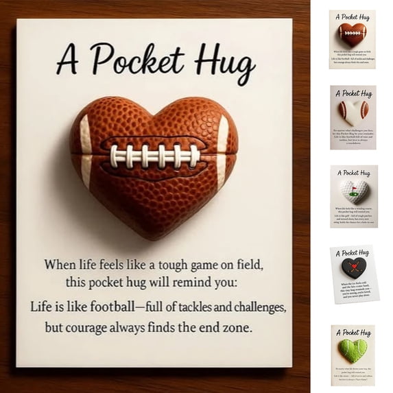 Baseball Pocket Card Set with Inspirational Encouragement Messages, Small Gift for Christmas, Family and Friends