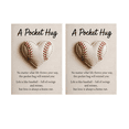 thumbnail image 1 of Baseball Pocket Hug With Card, Softball Pocket Hug Heart Shaped Sports Themed Pocket Hug Series Sports Themed Encouragement for Sports Enthusiasts and Close Friends A*2, 1 of 5