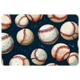 thumbnail image 1 of Baseball Polyester Non-Slip Machine Washable Office Mat - Door Mat Chair Rugs Door Mats, 1 of 6