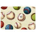 thumbnail image 1 of Baseball Polyester Non-Slip Machine Washable Office Rug Door Rug Floor Mats, 1 of 6