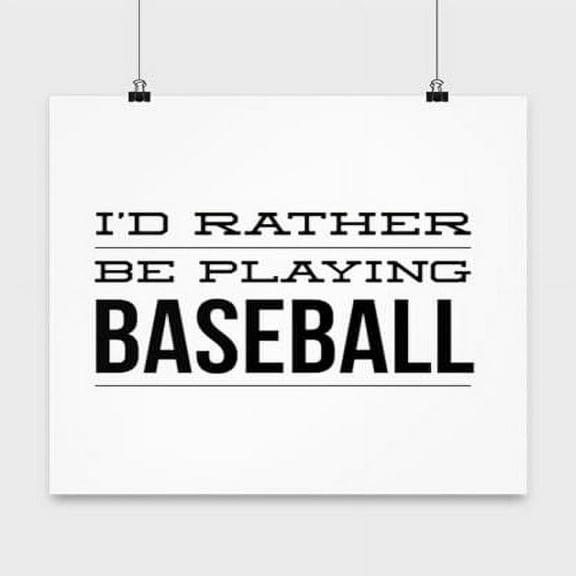 Baseball Poster - Wall Decor for Baseball Gift