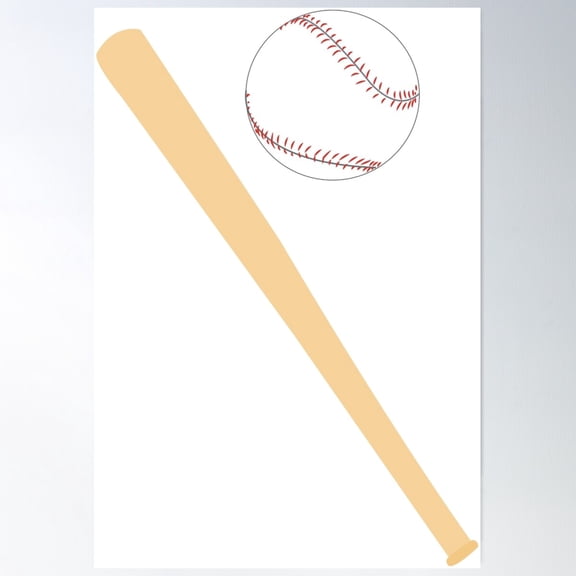 Baseball Poster Wall Art, Modern Wall Decor For Living Room Bedroom, 24x36 UNFRAMED