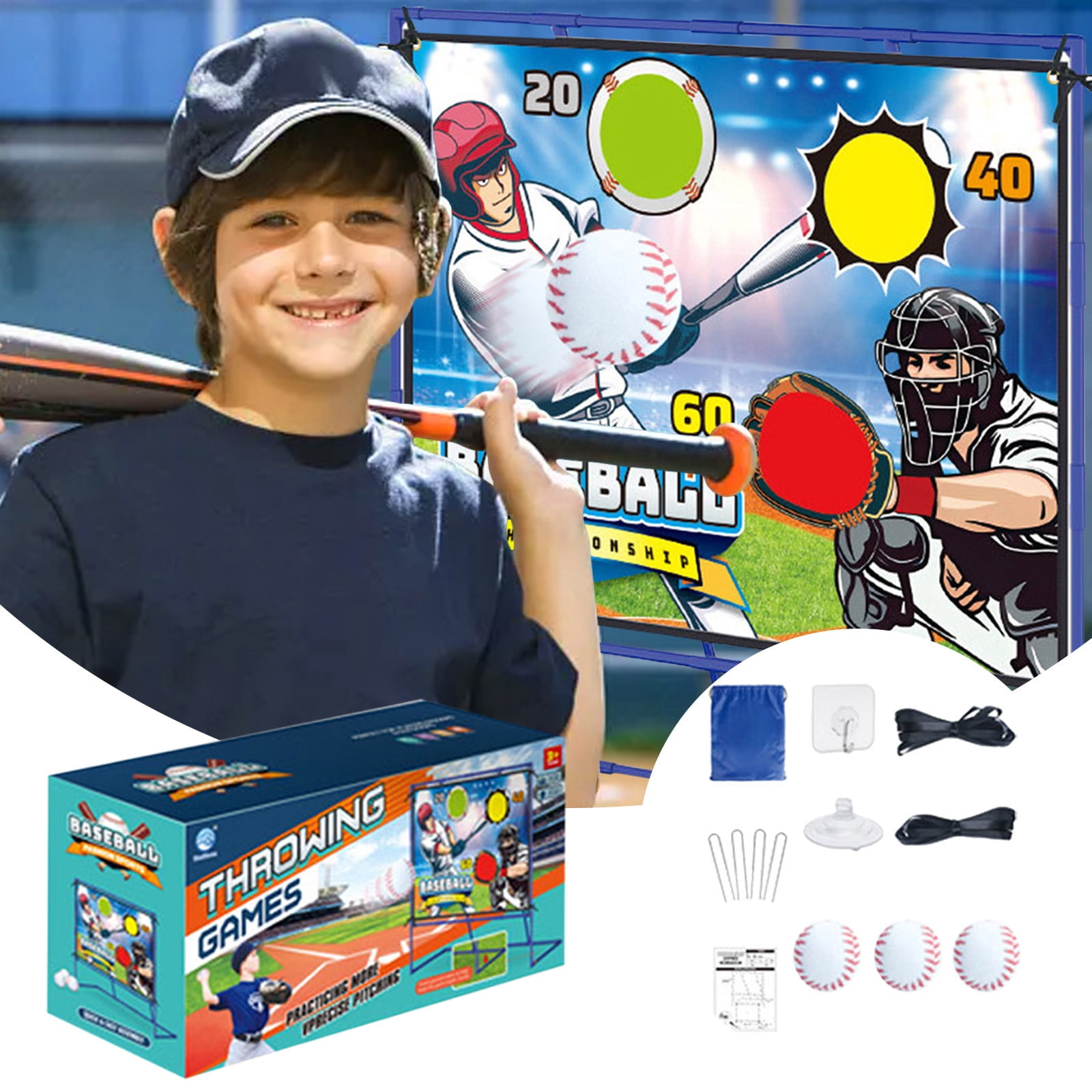 Baseball Practice Game Indoor Outdoor Throwing Target Set Sports Toys ...