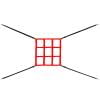 Baseball Practice Net Adjustable Strike Zone Target For Hitting Batting Sport Supplies (9 Grids)