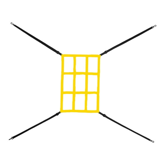 Baseball Practice Net Baseball Training Device for Hitting Grounders Hitting Aid yellow