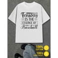 thumbnail image 1 of Baseball Pride men white 180G 100% Cotton New spring and autumn trendy printed T-shirts Vintage Unisex Shirt Crewneck tshirts Retro Unisex Shirt Crewneck tshirts, 1 of 7