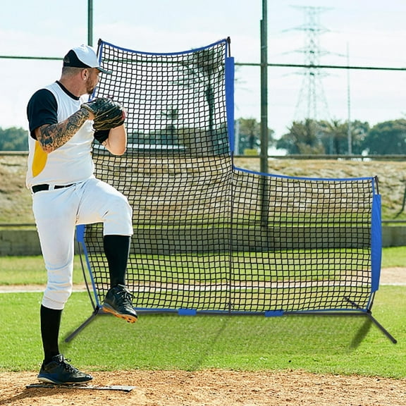 Baseball Protector Screen 7X7 FT Mini Portable Baseball Net for Indoor Outdoor, Premium Shape Softball Protective Screen Pitching Net for More Use Scenes