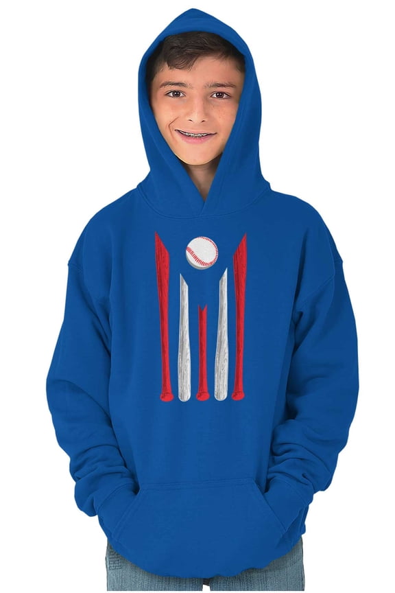 Baseball Puerto Rican Pride Se Levanta Youth Hoodie Boy Girl Teen Brisco Brands X
