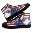 thumbnail image 1 of God Bless America High Top Canvas Shoes Sneakers Black Size 12, 1 of 7