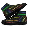thumbnail image 1 of Black Lives Matter Love Is Love w High Top Canvas Shoes Sneakers Black Size 13, 1 of 7