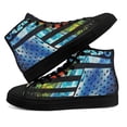 thumbnail image 1 of Love Camping High Top Canvas Shoes Sneakers Black Size 5, 1 of 7