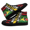 thumbnail image 1 of Black Lives Matter High Top Canvas Shoes Sneakers Black Size 6, 1 of 7