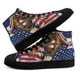 thumbnail image 1 of Christian Cross American High Top Canvas Shoes Sneakers Black Size 7, 1 of 7