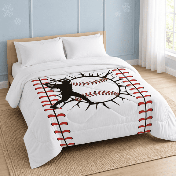 Baseball Queen (90"x90") Double-sided Ice Tech Comforter for Hot Sleepers