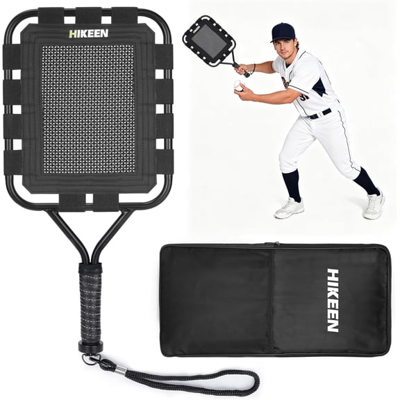 Baseball Racket for Fly Balls Wide Elastic Bands Fungo Bat for Coaches, Help Players Practice Pop Flies, Ground Balls & Line Drives
