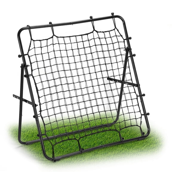 Baseball Rebounder Net, Adjustable Bounce Back Trainer for Soccer, Volleyball, Lacrosse Bounce Back PracticeTraining Equipment, Portable Folding Rebounder for Passing & Shooting Practice, Soccer Rebo