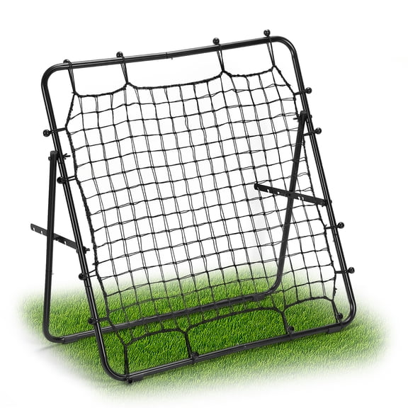 Baseball Rebounder Net, Adjustable Bounce Back Trainer for Soccer, Volleyball, Lacrosse Bounce Back PracticeTraining Equipment, Portable Folding Rebounder for Passing & Shooting Practice, Soccer Rebo