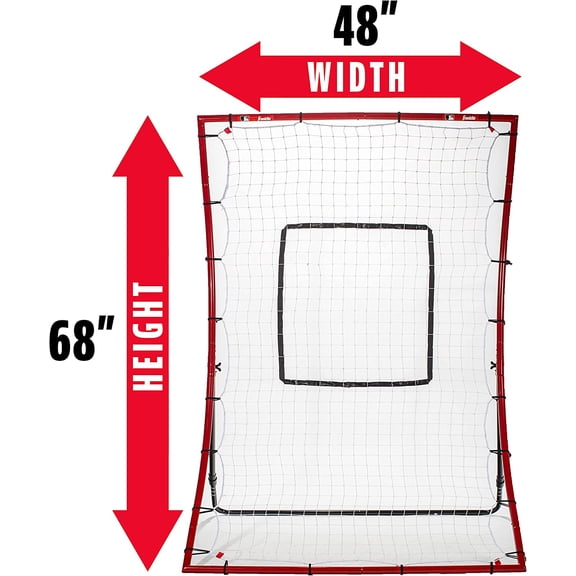 Baseball Rebounders + Pitchback Nest - Pitch Return Trainer with All-Angle Fielding Rebound Net for Grounders and Pop Flies