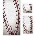 thumbnail image 1 of Baseball Red Stripe 3-Piece Towel Set,Soft Absorbent Quick Dry Bath Towels Sets,1 Bath Towel,1 Hand Towel,1 Washcloth,for Bathing Home Hotel Gym Spa Wash cloth, 1 of 7