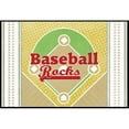 thumbnail image 1 of Baseball Rocks Indoor or Outdoor Mat, 1 of 1