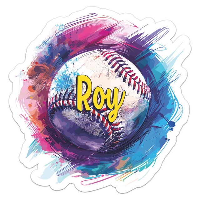 Baseball Roy Sticker Phone Decal Water Bottle Stickers Car Decals ...