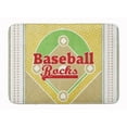 thumbnail image 1 of Baseball Rules Machine Washable Memory Foam Mat, 1 of 4