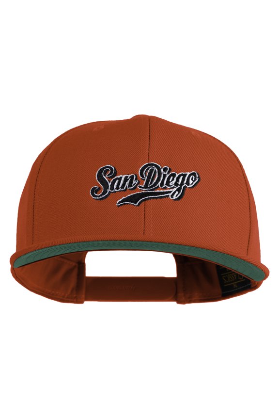 Baseball San Diego Embroidered Wool Blend Prostyle Snapback Cap - Red OSFM