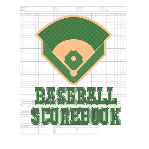 Baseball Scorebook: 100 Scoring Sheets For Baseball and Softball Games, Glover's Scorebooks, Large (8.5X 11)