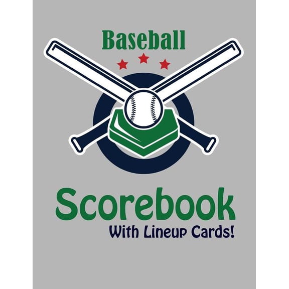 Baseball Scorebook With Lineup Cards: 50 Scorecards For Baseball (Paperback)