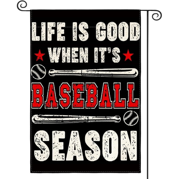 Baseball Season Garden Flag 12 x 18 Inch Vertical Double Sided Sport Yard Outdoor Flag