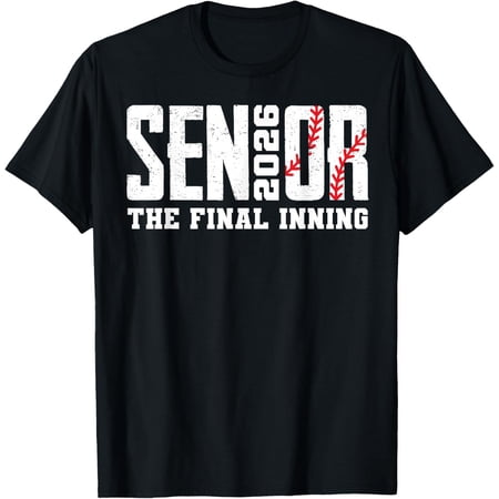 Baseball Senior 2026 Final Inning Baseball Class of 2026 T-Shirt