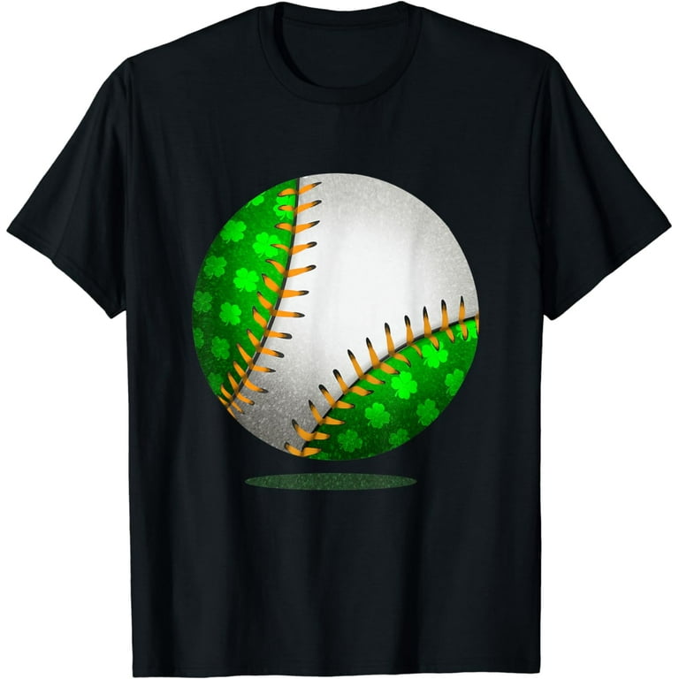 Distressed Shamrock Baseball Ball St Patricks Day Boys Men T-Shirt Distressed Shamrock Baseball Ball St Patricks Day Boys Men T-Shirt