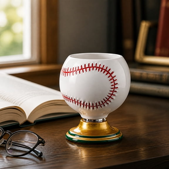 Baseball Shaped Drinking Goblet Hand Baseball Themed Glass Cup Sports Drinkware for Fans Home Bar Party Gift Choice Decorative Collection Table Decor Daily Use