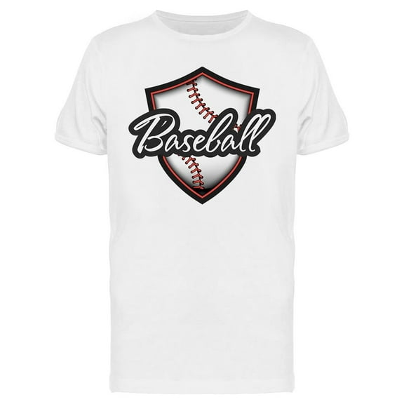 Baseball. Shield T-Shirt Men -Image by Shutterstock, Male Small