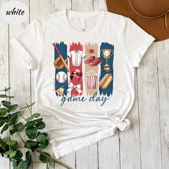 Baseball Shirt, Baseball Game Day Shirt for Women, Baseball Game Day TShirt, Baseball Mom Shirt, Game Day Baseball, Game Day Tee