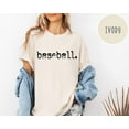 thumbnail image 1 of Baseball Shirt, Baseball Game Day T-Shirt, Game Day Apparel for Women, Sports Mom Shirt, Baseball Lover, Baseball Typography, 1 of 5