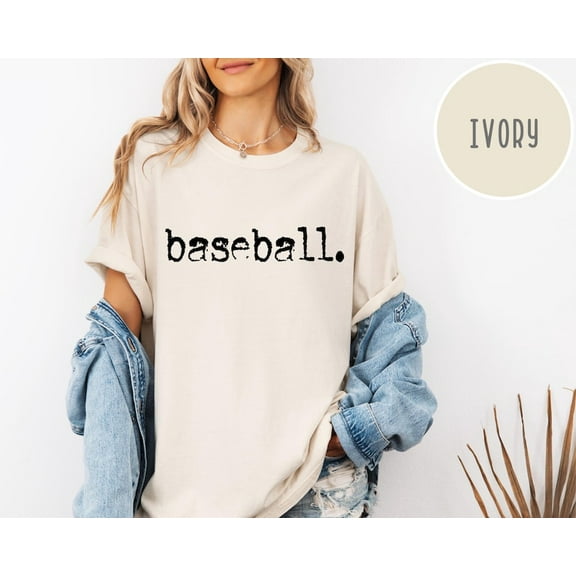Baseball Shirt, Baseball Game Day T-Shirt, Game Day Apparel for Women, Sports Mom Shirt, Baseball Lover, Baseball Typography